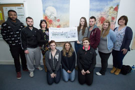 IT Tralee Media Students Raise 616.00 euro for the Saoirse Foundation